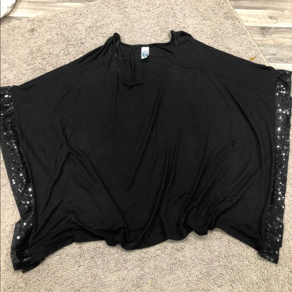 Fasis by California blue black blouse size 1x